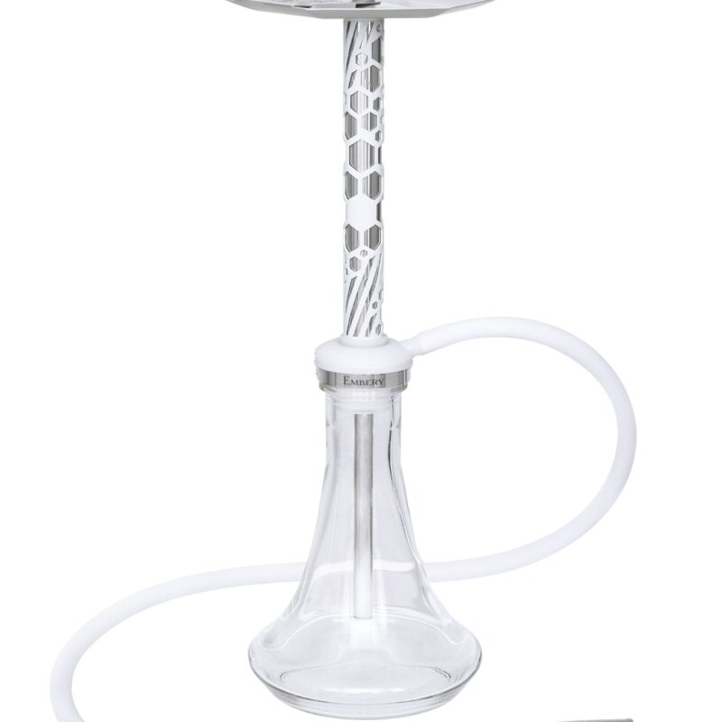 Embery Mono-H 4.0 Hookah - Silver/Snow