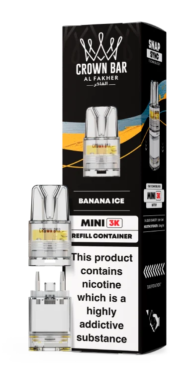 Al Fakher Mini 3k Refill Pods 20mg Flavour - Banana Ice