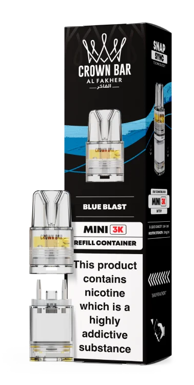 Al Fakher Mini 3k Refill Pods 20mg Flavour - Blue Blast