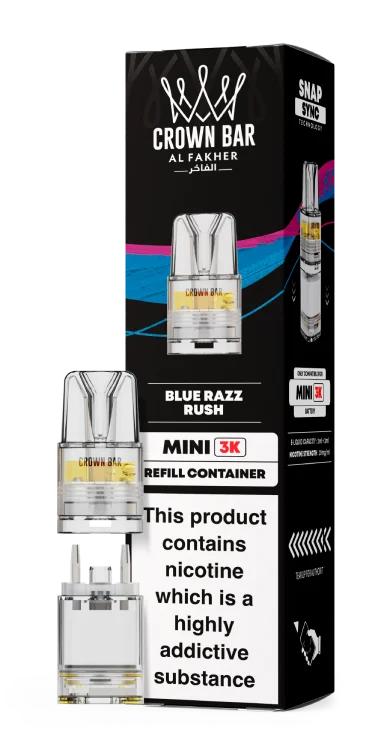 Al Fakher Mini 3k Refill Pods 20mg Flavour - Blue Razz Rush