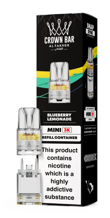 Al Fakher Mini 3k Refill Pods 20mg Flavour - Blueberry Lemonade