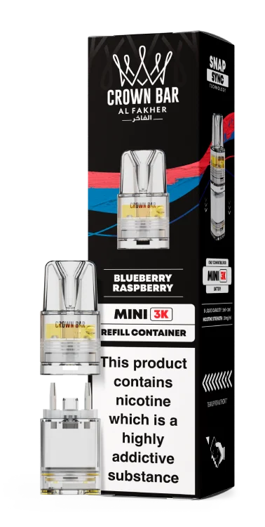 Al Fakher Mini 3k Refill Pods 20mg Flavour - Blueberry Raspberry