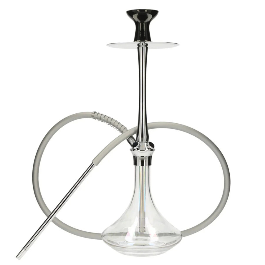 El-Badia C7 V2 Hookah - Silver Chrome