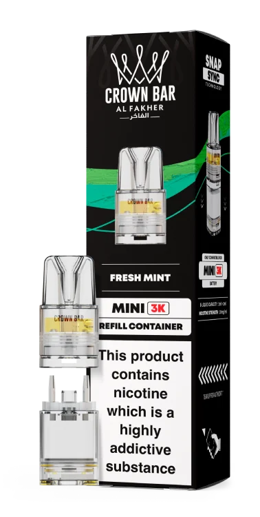 Al Fakher Mini 3k Refill Pods 20mg Flavour - Fresh Mint