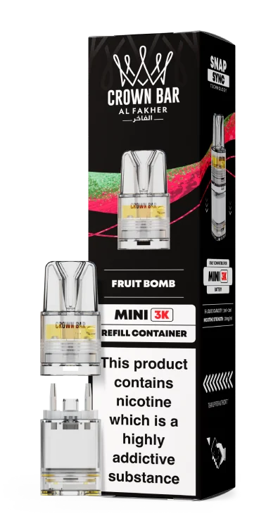 Al Fakher Mini 3k Refill Pods 20mg Flavour - Fruit Bomb