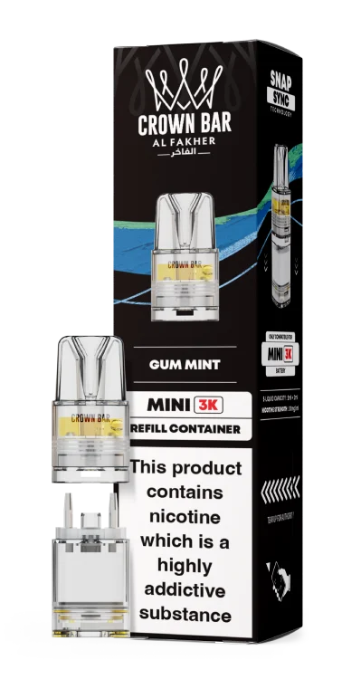 Al Fakher Mini 3k Refill Pods 20mg Flavour - Gum Mint