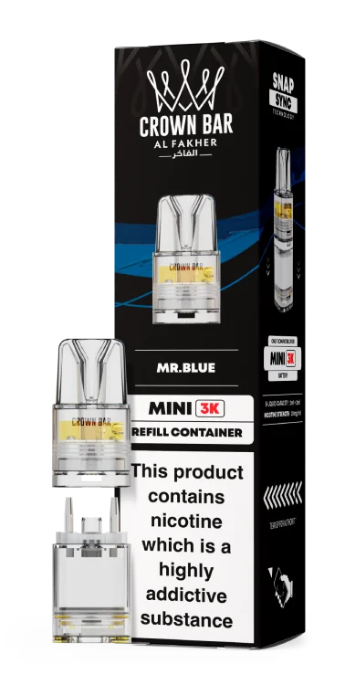 Al Fakher Mini 3k Refill Pods 20mg Flavour - Mr Blue