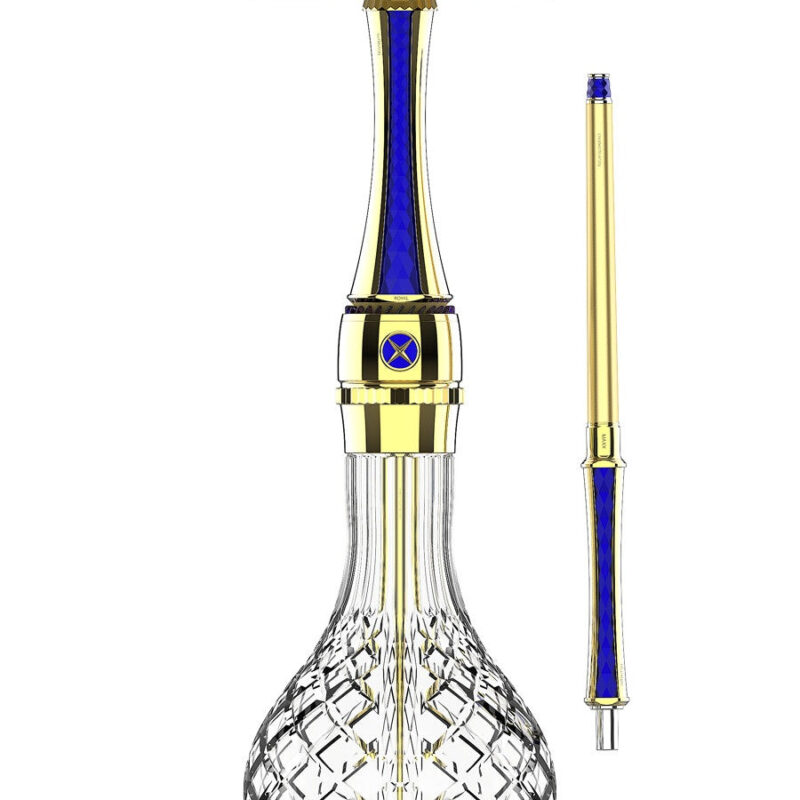 Maxx Royal Screw System Hookah- Ocean Gold