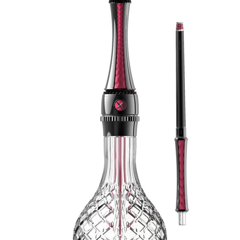 Maxx Royal Screw System Hookah- Ruby Black