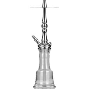 Moze Tradi M Standard Glass Shisha - Silver