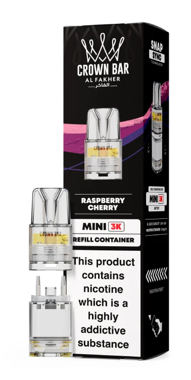 Al Fakher Mini 3k Refill Pods 20mg Flavour - Raspberry Cherry