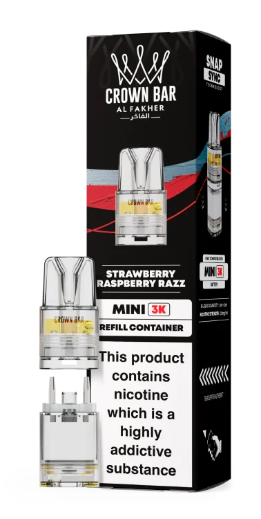 Al Fakher Mini 3k Refill Pods 20mg Flavour - Strawberry Raspberry Razz