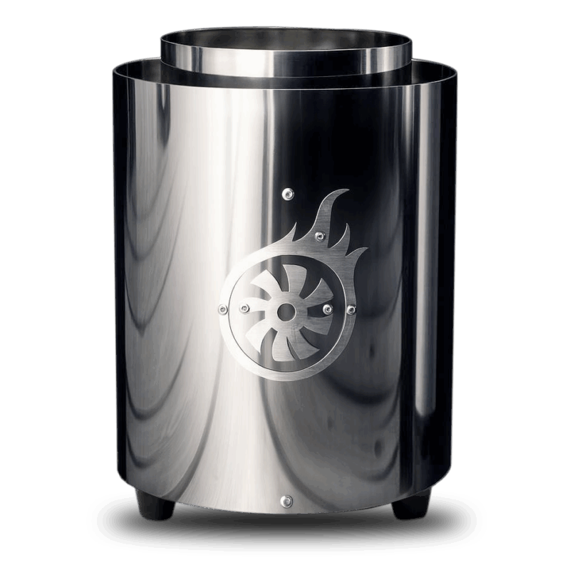 Shisha Turbine Neo Polished Stainless Steel