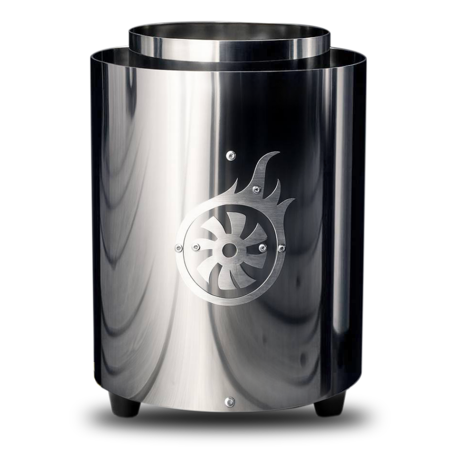 Shisha Turbine Neo Polished Stainless Steel