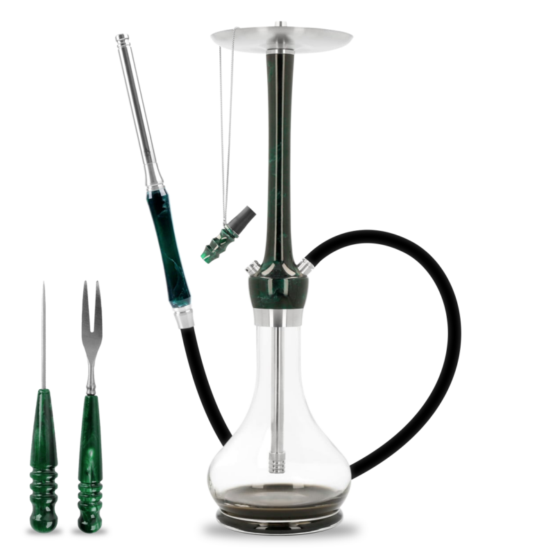 Balian Hookah – Dark Emerald – Full Set