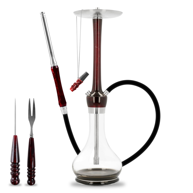 Balian Hookah – Dark Ruby – Full Set