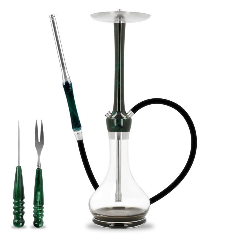 Balian Hookah - Dark Emerald - Full Set