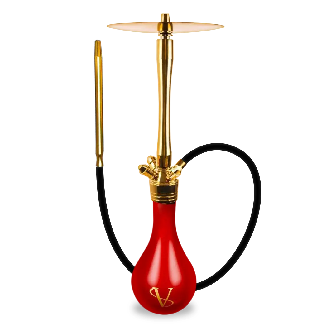 Savacco SV-RX Hookah - Gold Red 1 Savacco SV-RX Hookah Gold Red