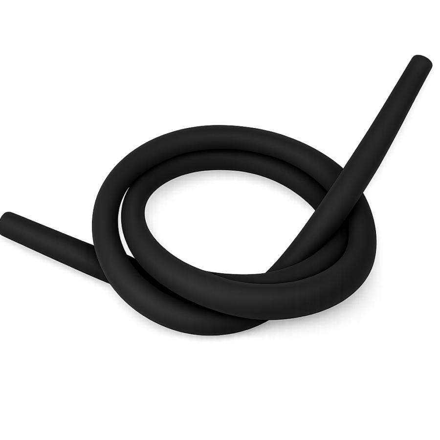 Soft Touch Silicone Shisha Hose Black