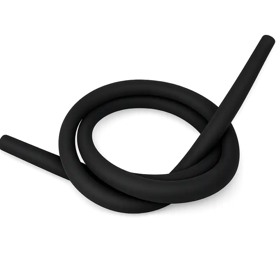 Soft Touch Silicone Shisha Hose Black