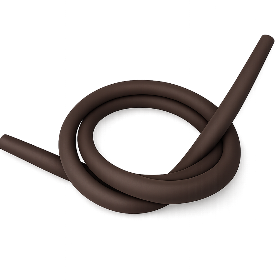 Soft Touch Silicone Shisha Hose Brown
