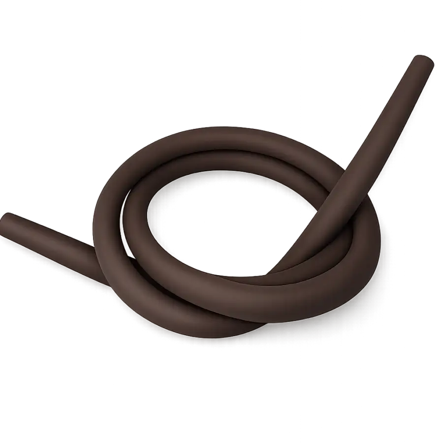 Soft Touch Silicone Shisha Hose Brown