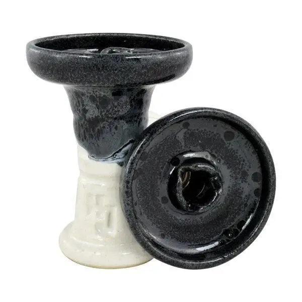 HJ | HJTrimonyHookahBowl-WetAshOverWhite_BowlOnly.jpg | Shisha and Vape
